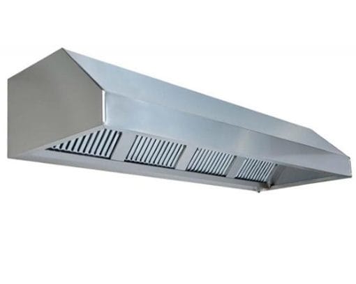 Stainless Steel Wall-Mounted Extractor Hood with Filter