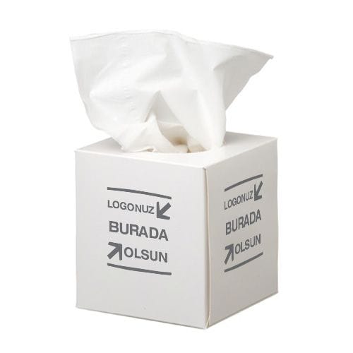 Hotel Custom Logo Printed Boxed Cube Tissues