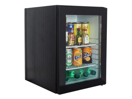 Black Glass Door Minibar