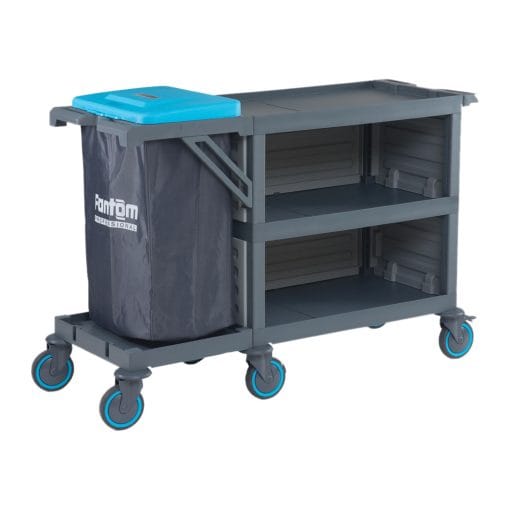 Fantom Procart Mall Restaurant Food Service Cart with Waste Compartment