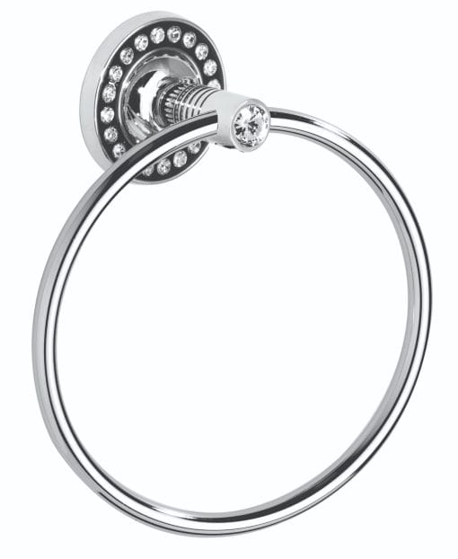 Special Series Stone-Embellished Round Towel Rail