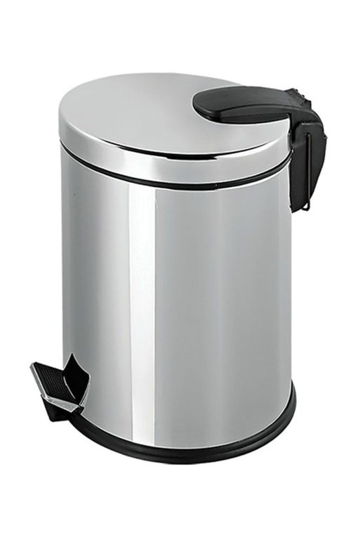 Paslanmaz Pedallı 12 Litre Çöp Kovası