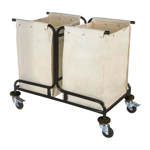 İki Torbalı Kirli Çamaşır Arabası