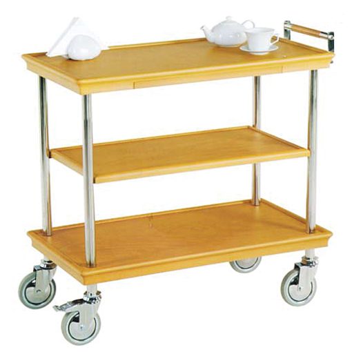 Ahşap Kat Servis Arabası